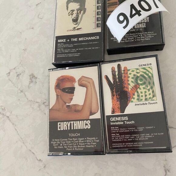Genesis Eurythmics Mike & The Mechanics Audio Cassettes, Untested - Lot of 4 - Picture 4 of 4